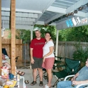 USA ID Boise 2002JUN22 BBQ 7011WAshland Fitzys 001  Here's Heather and Chris at the beginning of the infamous "Gun Fight" bbq. : 2002, 7011 West Ashland, Americas, Boise, Date, Idaho, June, Month, North America, Places, USA, Year
